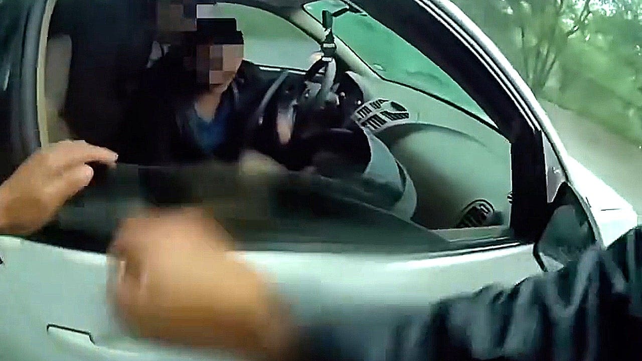 Baby pulled from vehicle trapped in raging floodwaters in dramatic rescue caught on video: A dramatic rescue unfolded in Beeville, Texas, as an officer pulled a baby from a vehicle being swept toward a creek by rising floodwaters Saturday. #FloodRescue #NaturalDisaster #HeroicRescue #TexasFlood #Beefville