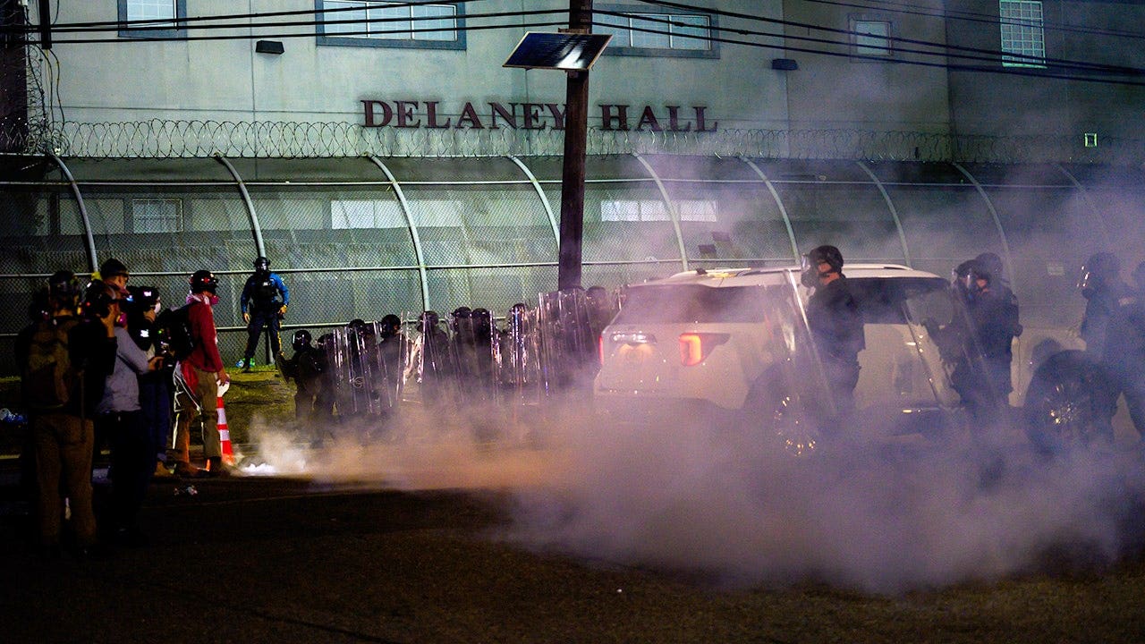 Gov. Sherrill blames ICE, defends rioters after deploying troopers to quell violent mob: Rioters clashed with New Jersey State Police outside the Delaney Hall detention facility in Newark after refusing to move to a first amendment zone. #GovSherrill #ICE #NewJersey #Protests #FirstAmendment