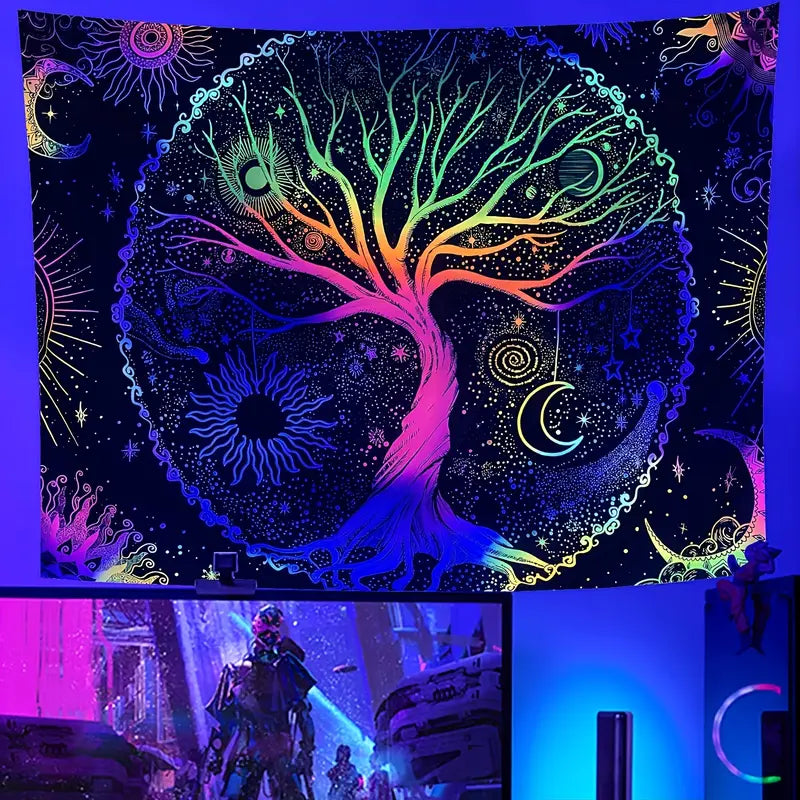 Ever wished to elevate your space into a realm of tranquility and vibrancy? 🌌✨ Introducing our stunning UV Light Fluorescent Tree of Life Tapestry Decor! Priced at just £32.57, this exquisite piece brings a kaleidoscope of colors to your walls while symbolizing growth, strength, and harmony. Perfect for your living room, bedroom, or yoga corner, it’ll transform your everyday environment into a peaceful oasis that sparks joy and creativity. 🕊️🌟Don’t let this beauty slip away—grab yours before it becomes a rare find! 🌿🛒 #HomeDecor #TapestryArt #InteriorDesign #WallArt #BohoStyleShop Now https://www.umlegacypress.com/products/uv-light-fluorescent-tree-of-life-tapestry-decor