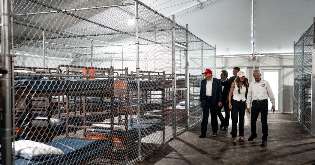 Federal and State Officials Consider Closing Florida’s ‘Alligator Alcatraz’: The immigrant detention center in the Everglades, which Gov. Ron DeSantis, a Republican, opened last July, may be too expensive to keep operating. #ImmigrationPolicy #FloridaNews #AlligatorAlcatraz #DeSantis #DetentionCenter 1 4adec76a075635847a1e9ca6ad4433a4b844c7e2