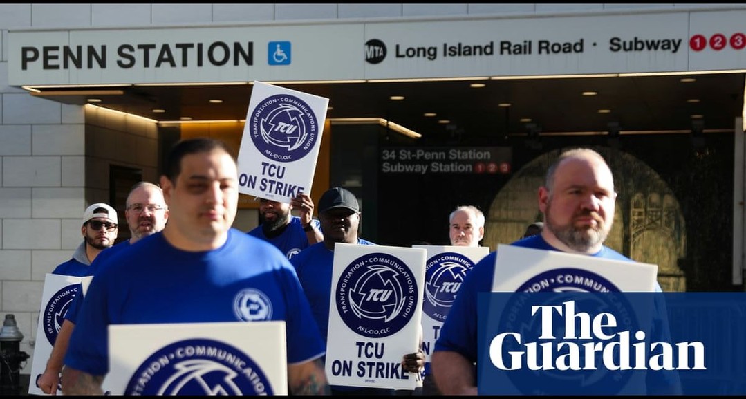 New York commuter rail system shuts down as workers strike: Worker at the Long Island Rail Road, serving the eastern New York metropolitan area, walked off the job on Saturday North America’s largest commuter rail system was shut down on Saturday after unionized workers in the New York City area went on strike . The Long Island Rail Road that serves the city’s eastern suburbs ceased operations on early Saturday morning after five unions representing about half its workforce walked off the job. Continue reading... 1 5f03b5d61fa4f38c0d89c4205ebe3b048b641899