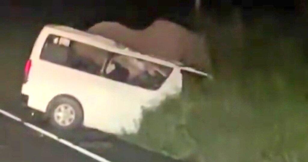 Minibus crashes into elephant, killing 3 people in Uganda national park: Three people died and four others were injured after their vehicle collided with an elephant in Murchison Falls National Park, police said on Monday. #Uganda #ElephantCrash #MurchisonFalls #RoadSafety #WildlifeConservation