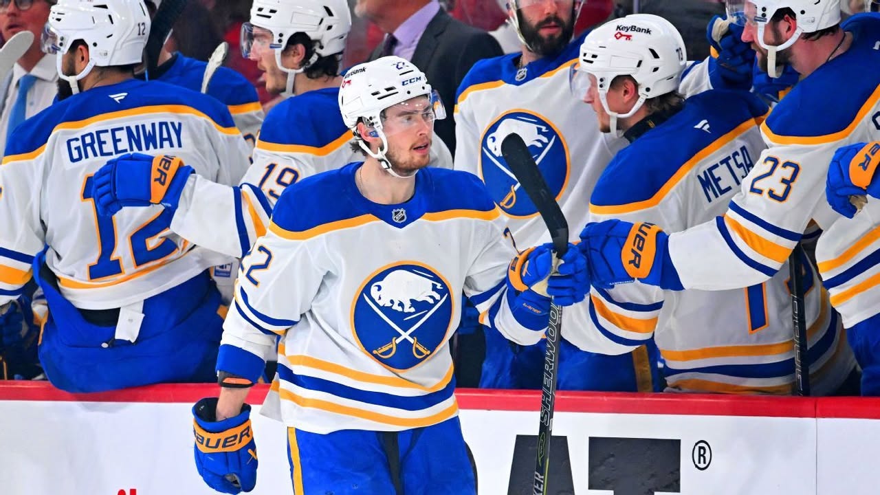 Goalie change fuels rally as Sabres force Game 7: Ukko-Pekka Luukkonen made 17 saves after starter Alex Lyon stopped only one of the four shots he faced, and the Buffalo Sabres roared back to defeat the Montreal Canadiens 8-3 Saturday night and force a Game 7 in this Eastern Conference semifinal series. #NHL #BuffaloSabres #Game7 #Hockey #NHLPlayoffs 1 63db01ff5adf855909c577c54620004199600472