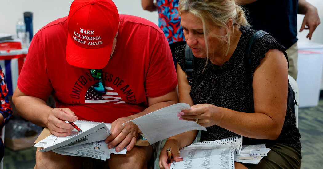 Fearing an All-Republican Governor’s Race, Democrats Push for New Primary Rules in California: The prospect of Democrats getting shut out of the general election for governor has spurred a 2028 effort to eliminate the state’s “top-two” open primary approach. #CaliforniaPolitics #Democrats #GovernersRace #TopTwoPrimary #Election2028 1 cc500d6031d9f8879e90a3cc3b43a051301b43f4