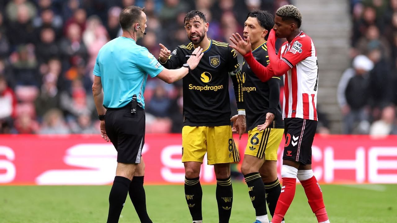 VAR review: Did Man United deserve to be up a man ...: Man United settled for a scoreless draw at Sunderland, but Bruno Fernandes was adamant the hosts should've gone down to 10 men. Was he right? #VAR #PremierLeague #ManUnited #Sunderland #FootballAnalysis 1 edd3e19c68acccefe342069f70410cd6c3c22da9