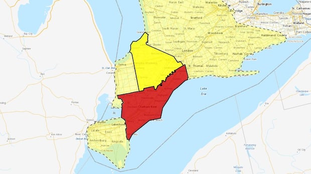 Severe thunderstorms trigger tornado warnings across southwestern Ontario: Red tornado warnings were issued for several London-area communities Thursday afternoon and evening as a severe thunderstorm made its way across southwestern Ontario, bringing torrential downpours and strong winds. #SevereWeather #TornadoWarnings #Thunderstorms #OntarioWeather #WeatherAlert 1 0c75e7383416782bc9a74d4fd5e48f38c3646e01