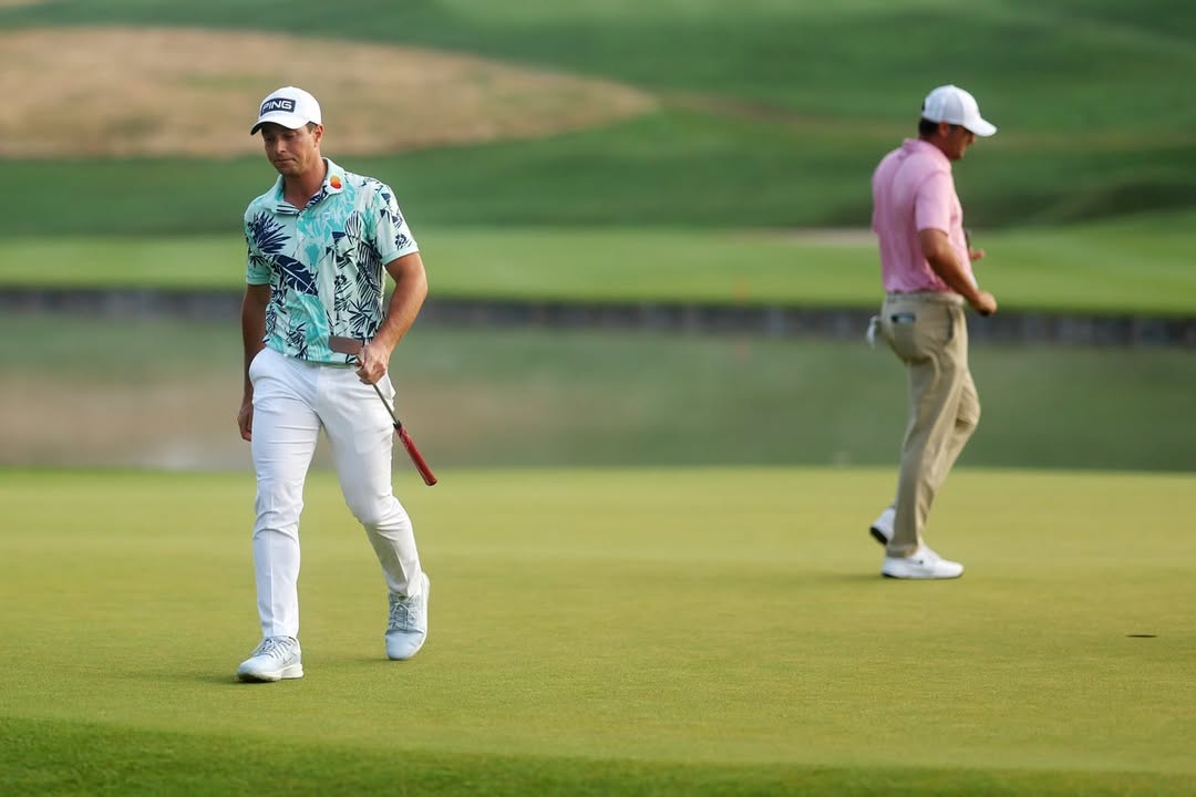 Viktor Hovland and Scottie Scheffler made to wait for playoff after thrilling duel at Travelers Championship: The pair could not be separated through 72 holes and will return on Monday #TravelersChampionship #Golf #Playoff #ViktorHovland #ScottieScheffler 1 4edc48164ce834f90cd602a9b86dac64149d908d