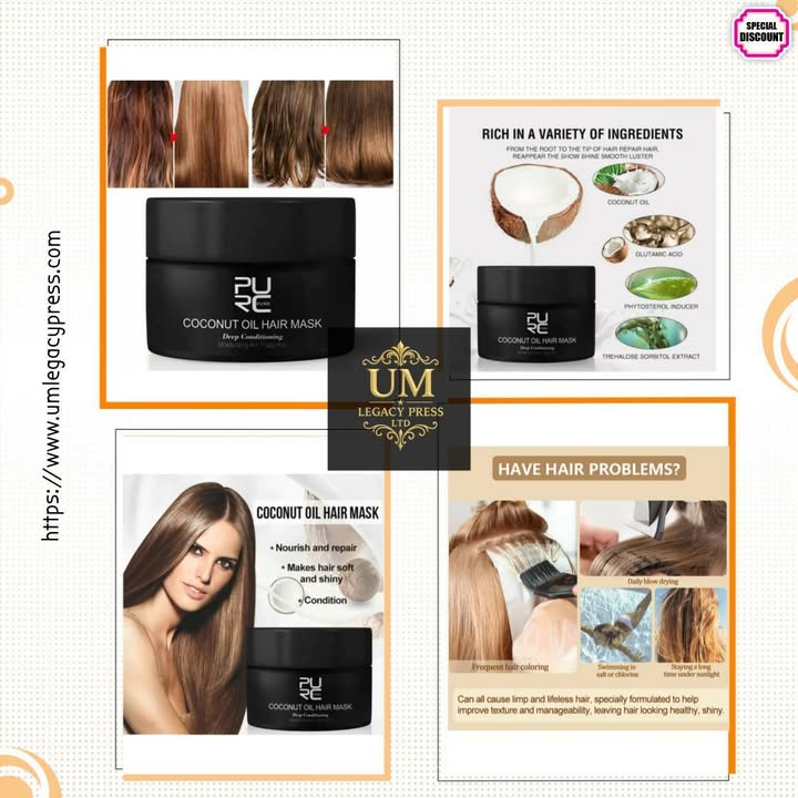 Ever battled with frizz that ruins your perfect look? 😩✨ Unlock the secret to smooth, manageable hair with our **Anti-Shedding Smooth Hair Mask**! 🌟 Infused with nourishing ingredients designed to tame even the wildest locks, this luxurious treatment will leave your hair silky, shiny, and irresistibly touchable. 💁‍♀️💖 At just **£19.26**, it’s time to indulge in some self-care and elevate your hair game! 💆‍♀️🌈 Why settle for less when you can have fabulous hair? 😉 #HairCare #FrizzControl #LuxuryBeauty #SelfCare #SmoothHairShop Now https://www.umlegacypress.com/products/anti-shedding-smooth-hair-mask-for-frizz-control