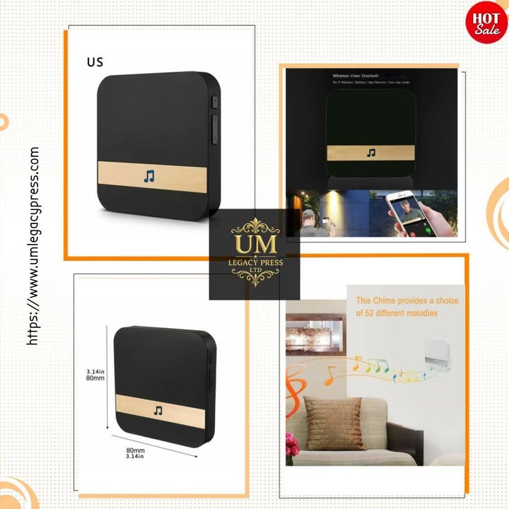 🔔 Tired of missing important visitors at your door? Meet our Wireless Smart Doorbell with Remote Chime System! 🚪📲 No more frantic runs when someone presses the doorbell! Enjoy peace of mind at home with its sleek design and easy installation. You'll love being alerted to visitors right from your phone, bringing comfort and security to your everyday routine—all for just £23.19! 🛍️✨ Don’t wait—elevate your welcome home experience today! Add it to your cart before it’s gone! 🎉 #SmartHome #WirelessDoorbell #HomeSecurity #TechGadgets #InnovativeLiving Shop Now https://www.umlegacypress.com/products/wireless-smart-doorbell-with-remote-chime-system 1 09a9484cf5cf970ea8264b1c6023ecfe4fb0dc65