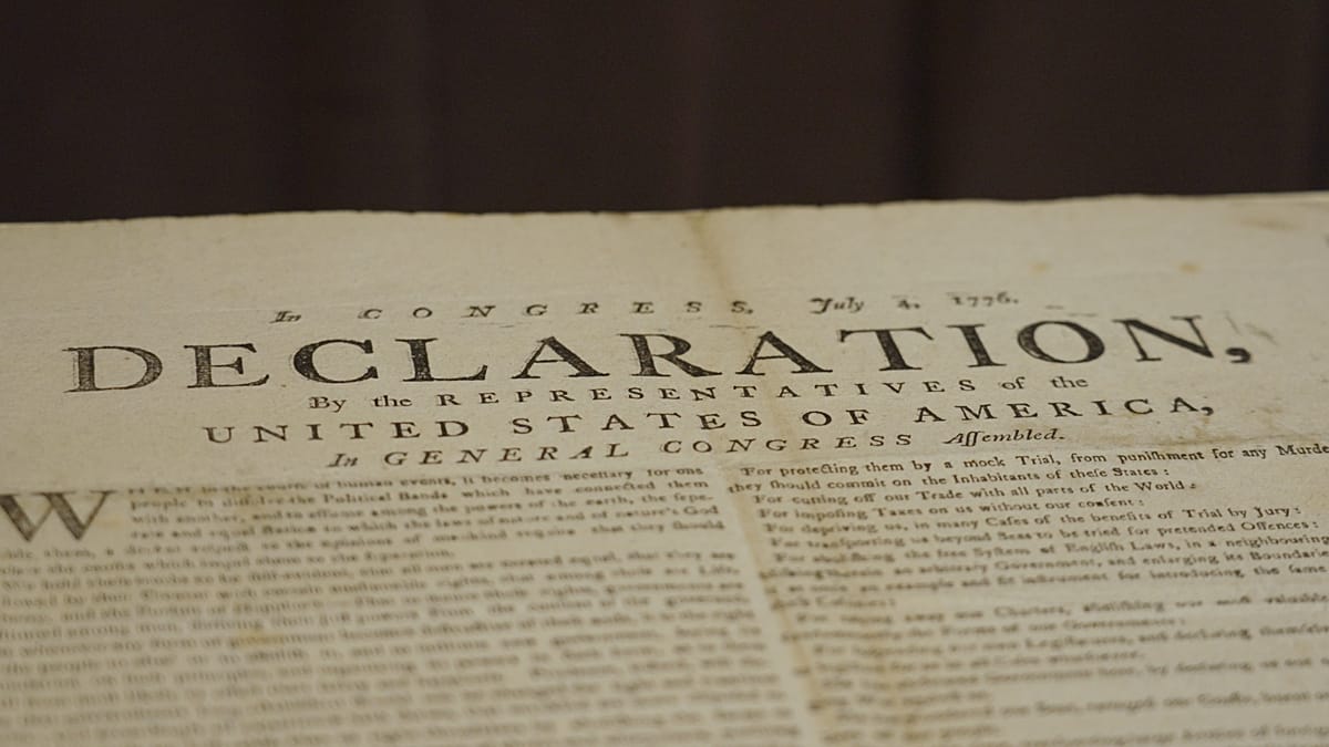 'Vanishingly rare' copy of US Declaration of Independence discovered in the UK: Graham Moore, the Revolution 250 curator at the National Archives, said the "exceptional" item was "one of the rarest forms of the Declaration we know about". #DeclarationOfIndependence #RareFinds #USHistory #AmericanRevolution #HistoricalDocuments 1 290e3b40034e585798078a92b11fd482eeca0915
