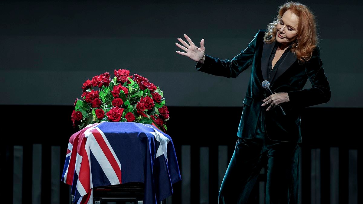 Derryn Hinch's ex-wife Jackie Weaver jokes about his long list of former lovers in heartfelt tribute at his state funeral: Australian actress Jackie Weaver fought back tears while paying tribute to her former husband Derryn Hinch at his state funeral in Melbourne on Monday. #DerrynHinch #JackieWeaver #StateFuneral #Tribute #AustralianActress 1 3c9623372cf1b646555bfb341e4ca8b0d9ca5e57