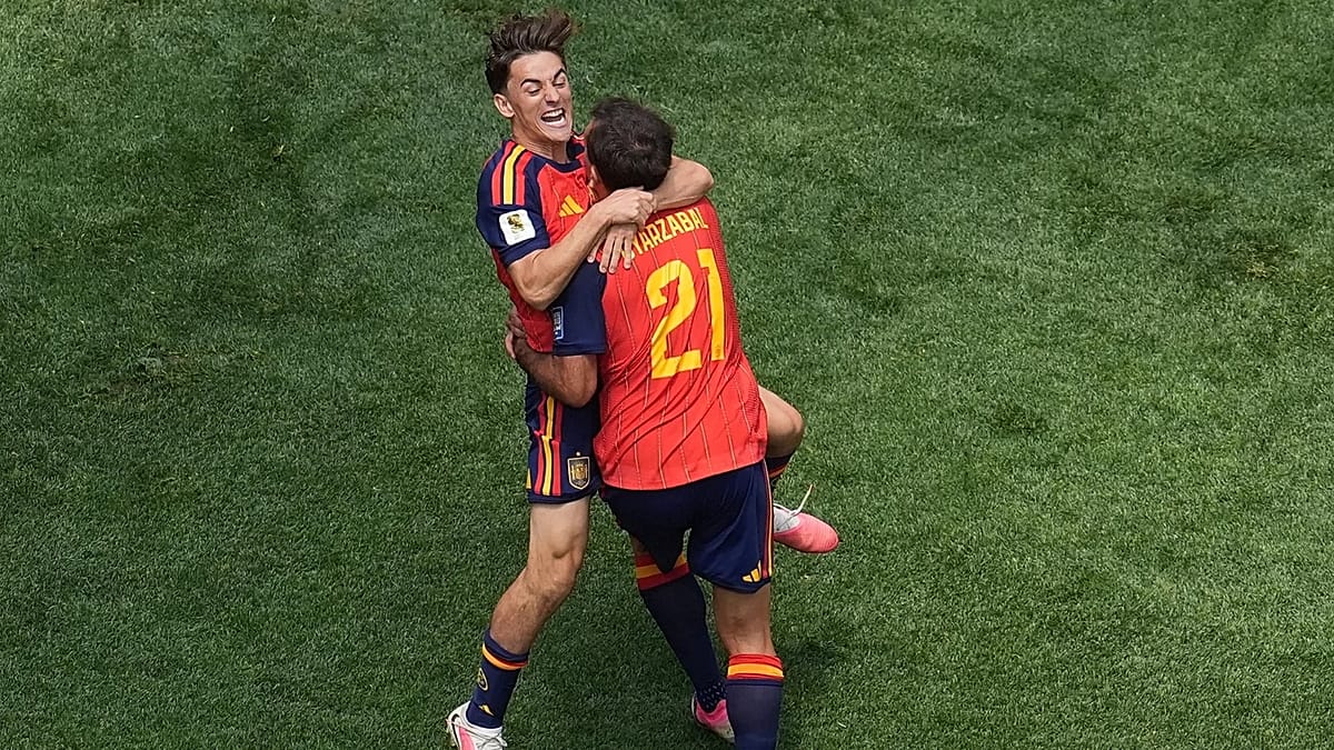 Spain cruise past Austria while Portugal edge Croatia Wednesday to book last-16 tie: Spain blanked Austria 3–0 in California with a brace from Mikel Oyarzabal and a Pedro Porro header. They will meet Portugal, who edged Croatia 2–1 in Toronto thanks to a late Gonçalo Ramos header. #Spain #Portugal #Austria #Croatia #Euro2026 1 44e8bdf84517555ccd5b286cff255f75ed7ea5ab