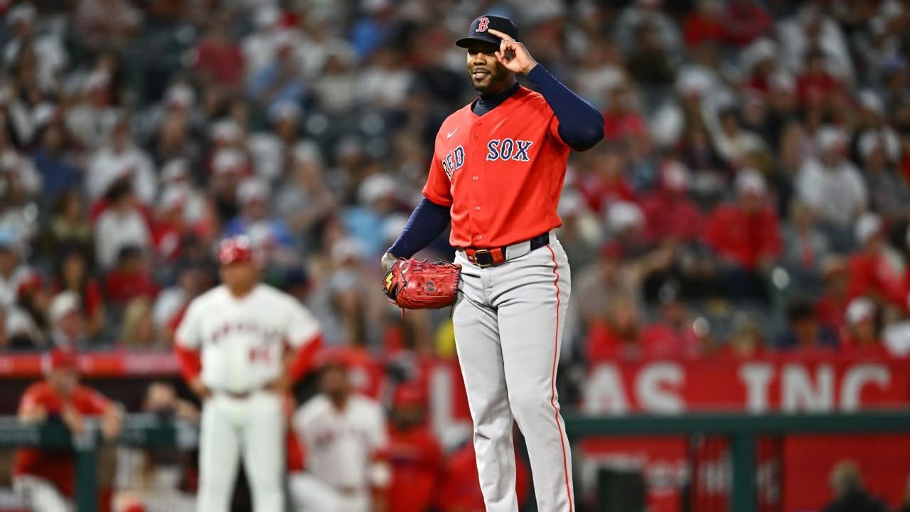 Chapman sets all-time record for K's by reliever: Red Sox lefty Aroldis Chapman passed Hoyt Wilhelm as the major leagues' all-time leader in strikeouts by a reliever Friday night, reaching 1,364 for his career. #MLB #AroldisChapman #RedSox #BaseballRecords #Strikeouts 1 4e7460142d527eeeb07fe435d8f079715060d7fc