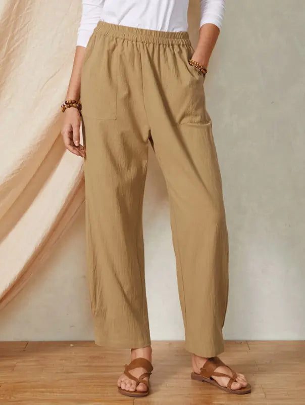 Feeling stuck in your daily wardrobe routine? 🤔 Introducing our Pocket Elastic Waist Cotton Linen Casual Wide-leg Trousers! 🌿✨ These trousers blend comfort and style effortlessly, thanks to their soft cotton-linen fabric and easy, adjustable waistband. Perfect for a day out or lounging at home—wherever life takes you, you'll feel confident and chic! With pockets for practicality, they’re as functional as they are fashionable. Hurry, only a few left at just £46.10! 🏃♀️💨 #CasualChic #WideLegTrousers #FashionEssentials #OutfitOfTheDay #ComfortInStyle Shop Now https://www.umlegacypress.com/products/pocket-elastic-waist-cotton-linen-casual-wide-leg-trousers 1 7a27a4dabf40f4d1af13c23de6d27258c7ed3077