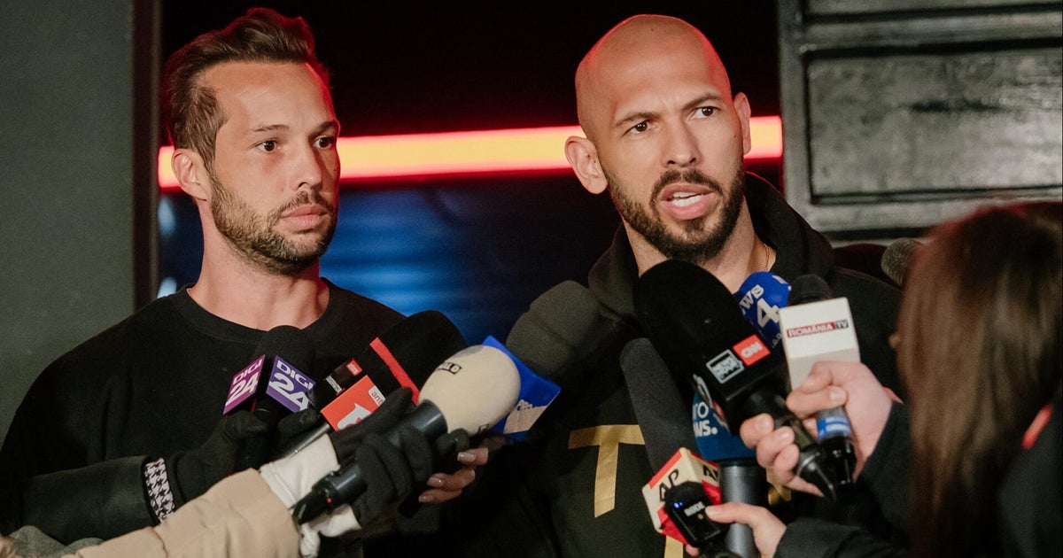 Latest details on arrests of Andrew and Tristan Tate: U.S. Marshals arrested social media influencers Andrew and Tristan Tate in Miami on Saturday due to recent developments in the U.K. Authorities there, who already had a case against the duo, say four more alleged victims of the brothers came forward with accusations including rape, sex trafficking, assault and child pornography. Cristian Benavides reports. #AndrewTate #TristanTate #TateBrothers #ArrestNews #SexTrafficking Ae5447d058b09623ce7f16d7ebdd1e7dda4a0ab3