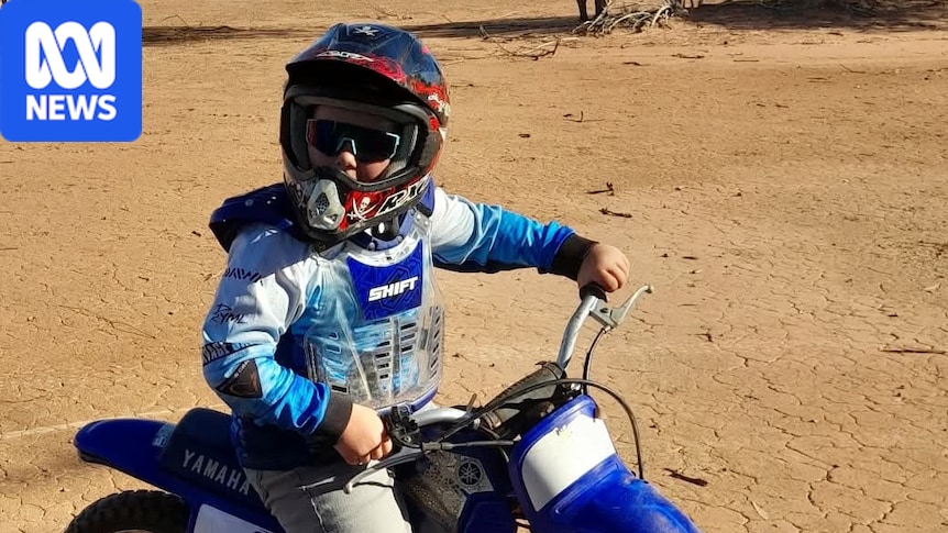 Boy, 10, clotheslined by wire on remote dirt bike track: A Queensland family is warning riders to be cautious after their 10-year-old son was clotheslined by an electric fence wire strung across a dirt bike track. #DirtBikeSafety #Queensland #ChildrenSafety #BikeTrack #AccidentPrevention 1 0e55b1fd6464019da34033d09c2d00fd665dc60b