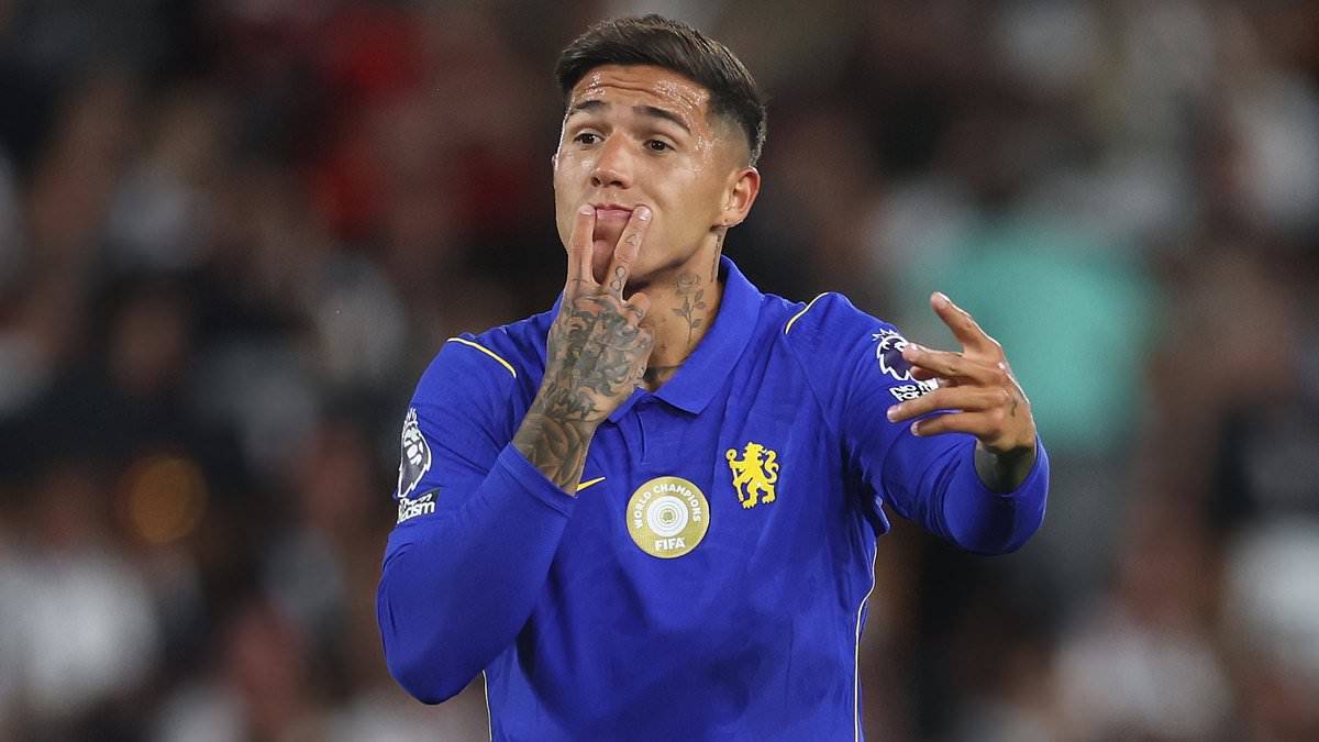 Enzo Fernandez LEFT OUT of Chelsea squad to face Luton: Wantaway Blues star 'available' but dropped by Xabi Alonso with club braced for £100m Man City bid 1 40cc4665ef705e55eab6f6e72663ea27f18cf74c60518801f3ebce768c00cd18