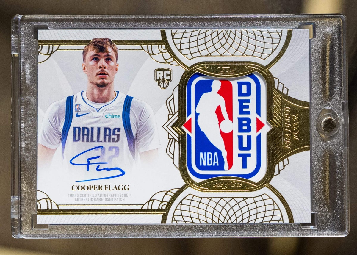 Cooper Flagg Debut Patch card pulled in Rhode Island hobby shop as offers pour in 1 4a0467ee8a5a5b50ec3fbb3331c20623215e851ed7245670ccbca2b96448e72f