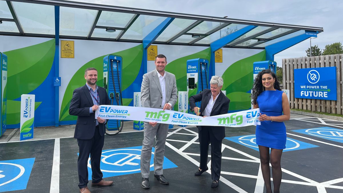 New ultra rapid electric vehicle charging bays unveiled at Bellfield Interchange 1 4ea839445e5d5ed183ae231a9ef027eff78c2fd68d931a72179f42079fb6e6b3