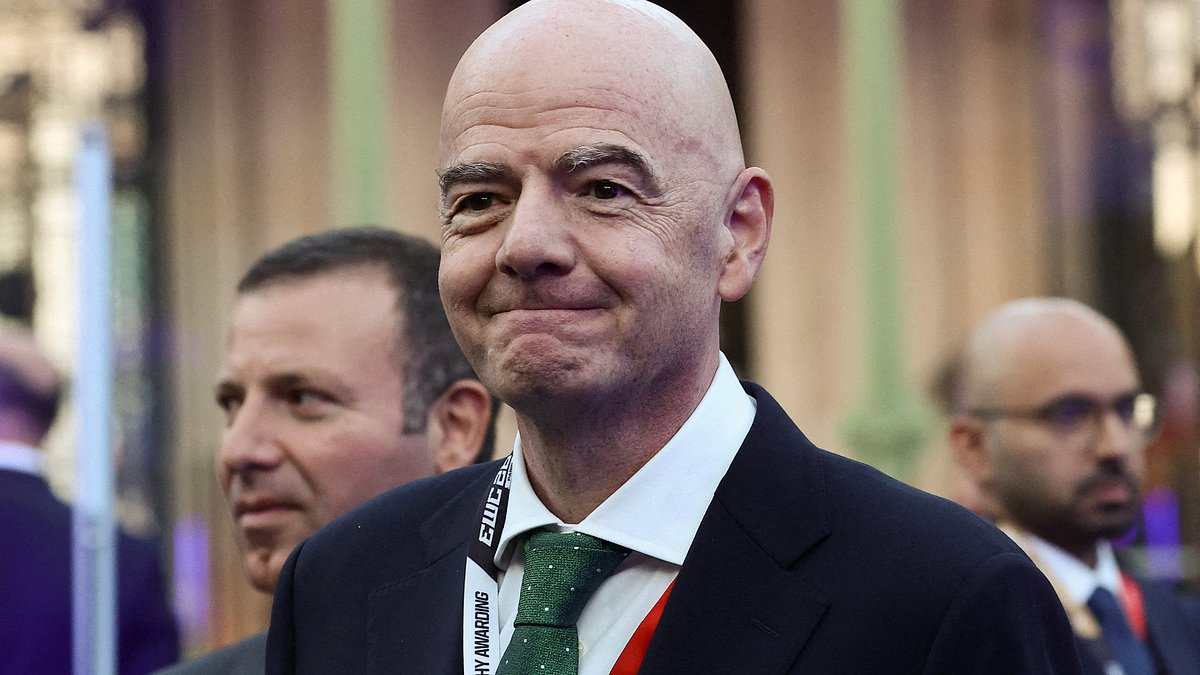 UEFA threaten legal action against Gianni Infantino as part of efforts to oust FIFA president following failed plan to sell the World Cup 1 61ec4d7d6684d64dcbb3c49a34ce84250c87477d275e971e84b3f0b4e70a9222