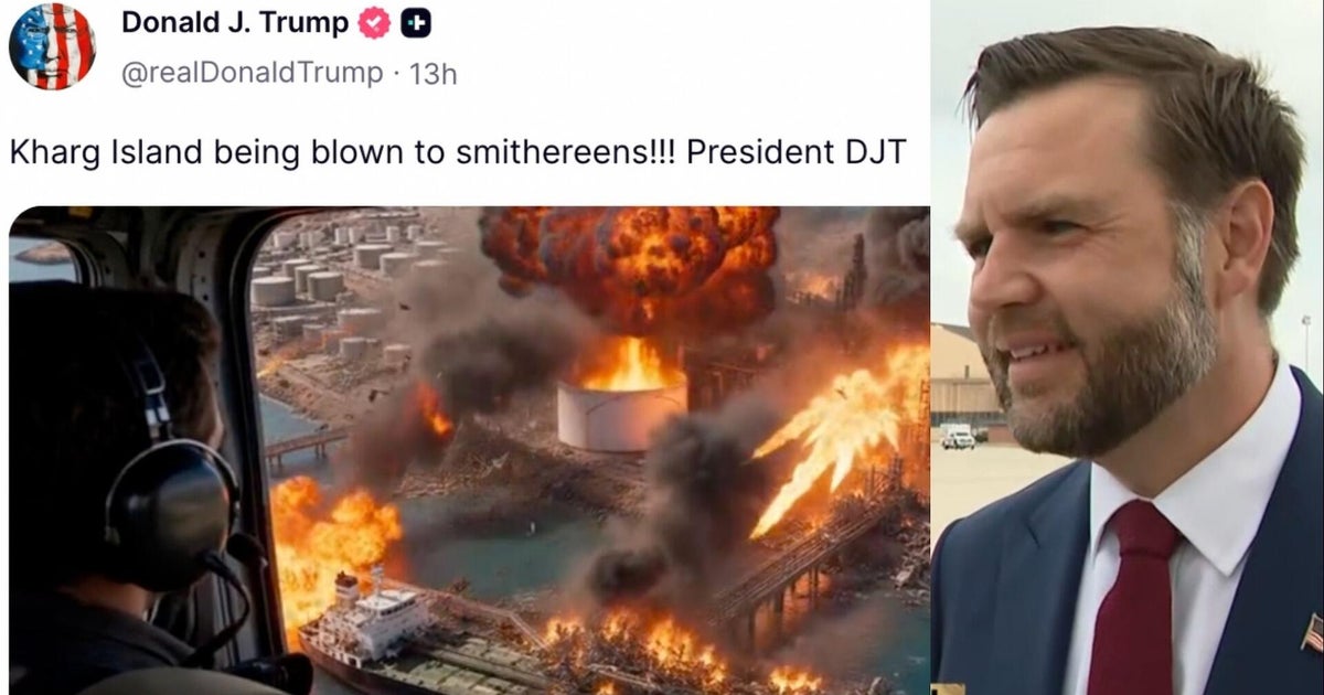 Vance defends Trump's AI post of Kharg Island bombing: "he's sending a message to the Iranians" 1 c1bdf07e56fcf7ca66019cc798fd7930824ba45983a66c723a013c3d909b5229