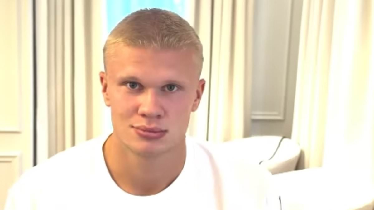 New season, new hairstyle for Haaland! Man City star Erling appears to chop off iconic long hair and shows off new look ahead of Premier League campaign 1 d0110b32453d8d01f591490724c67e79a988df9a2a77f0fe8fbcd96f58a902df