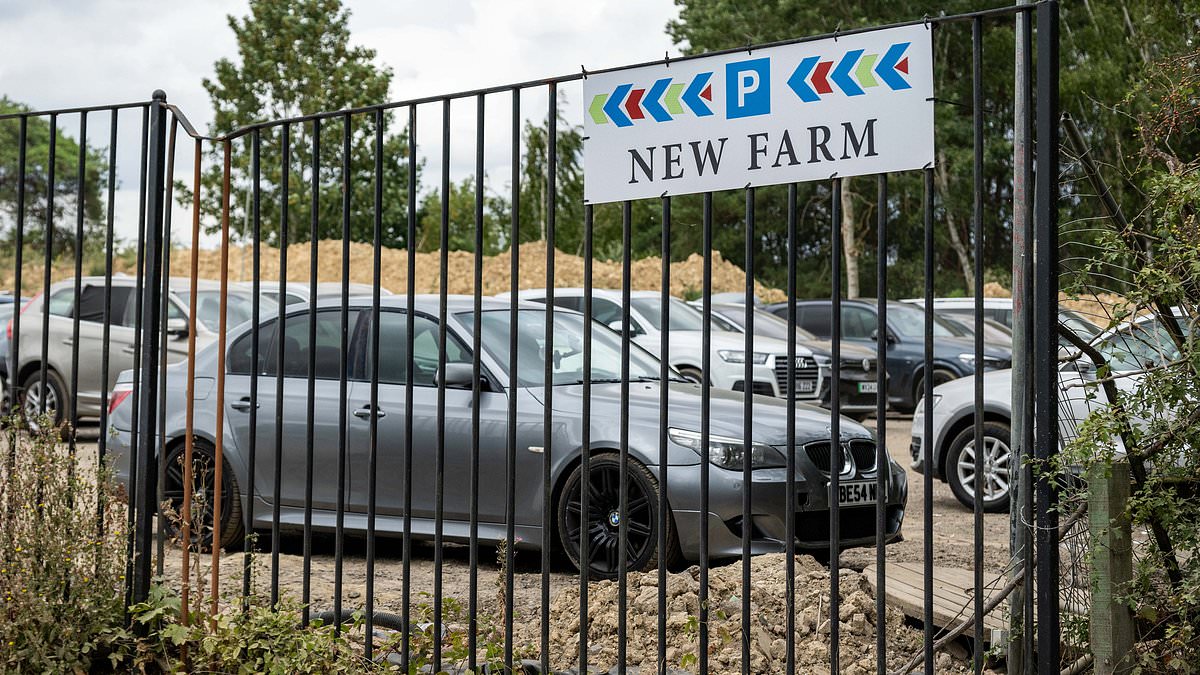 Illegal airport car park 'doubles in size' despite council officials ordering 'cowboy operation' to close down 1 e5517fe07d21dd785d6132825249bc84098b1313fc8c6f627af12b73979df2bb