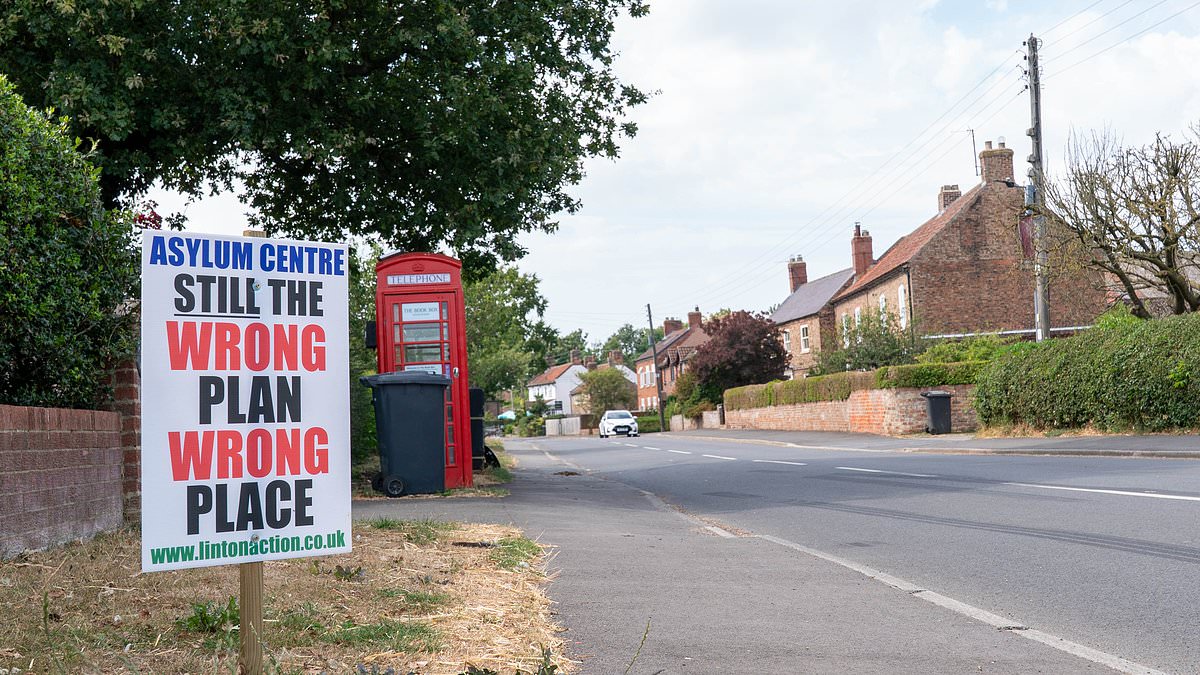 Burnham is 'bypassing' communities to move asylum seekers to disused military sites - as neighbours warn plans to move 1,200 migrants into quaint Yorkshire village will 'leave women outnumbered six to one' 1 f52c38766d1a9dc2d2dc8805b2fd9bdd8c4615c6c7c835ff7b4278c55214ac62
