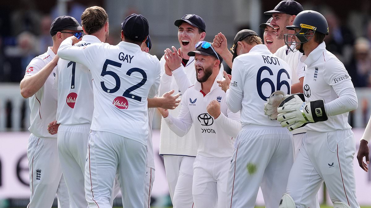 England's bowlers blow Pakistan away to send Ashes warning to Australia - as Jofra Archer and Ollie Robinson shine at Lord's, writes LAWRENCE BOOTH 1 fa9bf85b42e45f16e790ec28fe3977886f78f4a9601b9647534488888d119a2d