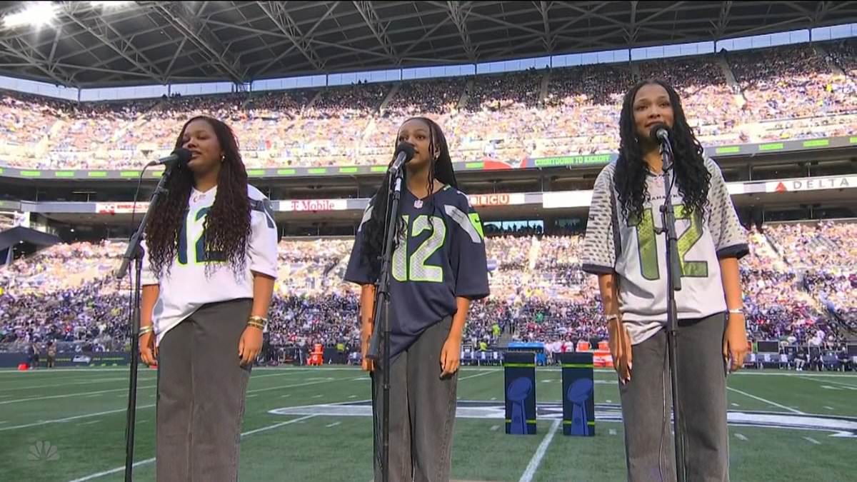 NFL fans divided over Black National Anthem before season opener in Seattle... as crowd goes wild for 'beautiful' performance 1 0068148f1cdfa95bf2691603309575828febd04c980995299661171a84b8b74b