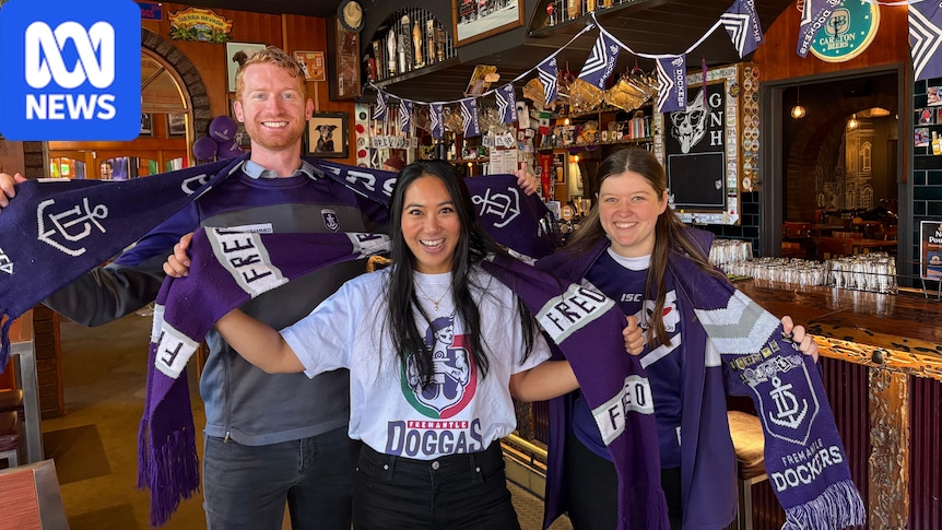Fremantle and Brisbane AFL fans find 'homes away from home' in Melbourne 1 09c3e4bbf513b20f4027b46c6bfdb00276b7070695e2b68a73f9dd9cbd6c8474