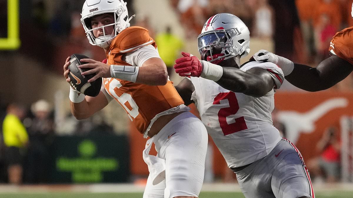 Arch Manning and Texas storm back to stun top-ranked Ohio State after fans slammed Longhorns receivers over dropped passes 1 23bf4c0c8b26249bd30b49142912d3e96a0be635d3d3787b9049ce1b2a0e74da