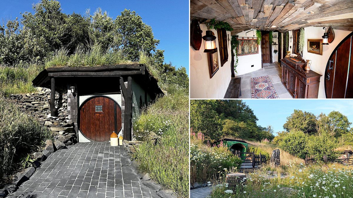 Couple who are lifelong Lord of the Rings fans spend £500,000 building their own Hobbit village fitted with tiny homes, handmade skulls and thrones 1 2e6990b8805f4b68eeb8ed18ef1444dfa948af53111afd160d3f86cbc9ed5f96