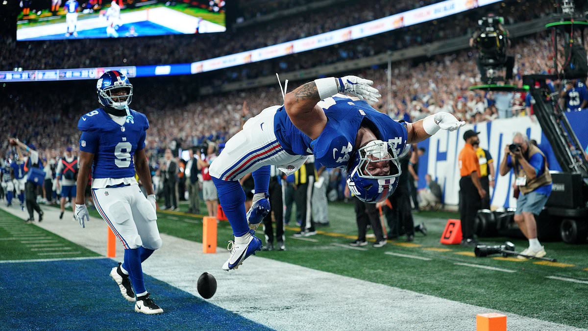 NFL fans slam 'dumb as a rock' star for outrageous stunt on return from surgically repaired leg... despite scolding from coach 1 37048e5d2a4b5dc4858189ec248ac33c4399cff22d87ad36206025e53bb6542b