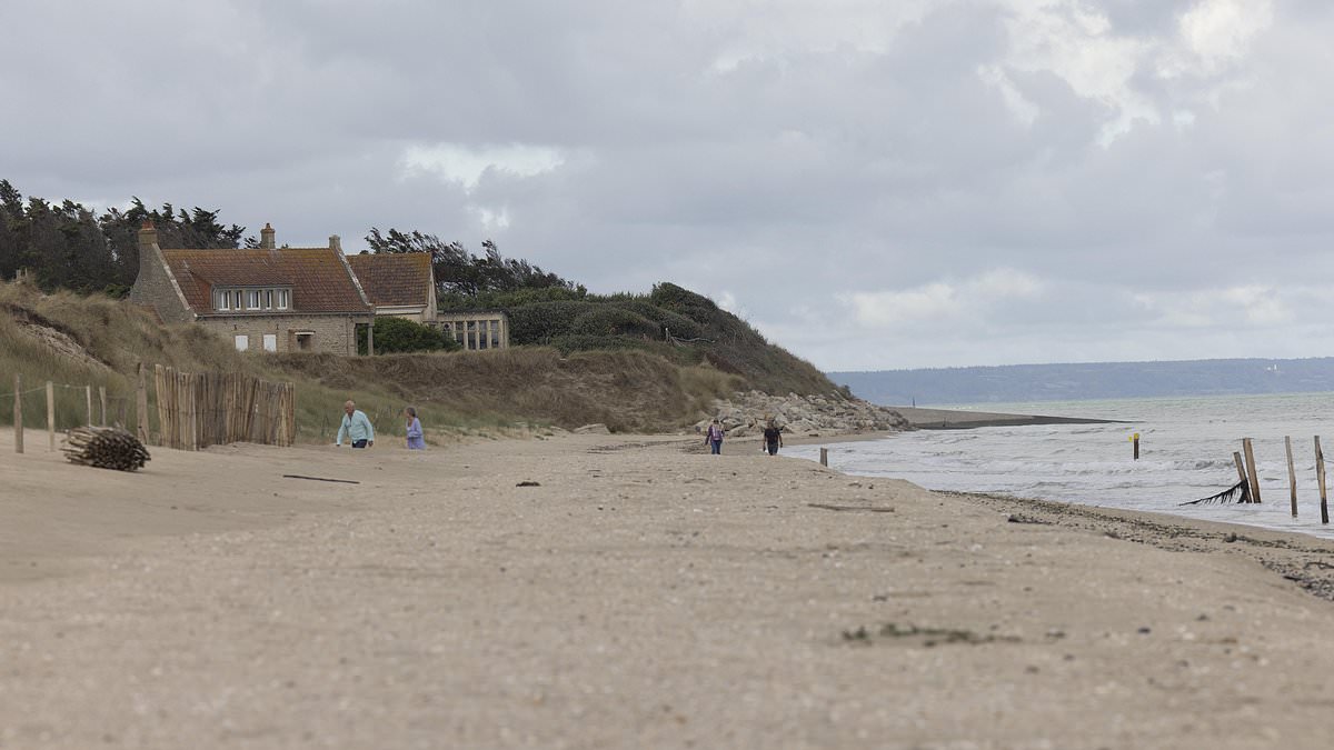 The remote French beach where allied troops began the liberation of Europe in D-Day landings now being used as a mega dinghy launch pad bringing migrants to Britain 1 3a2ba2d50a76859a2de2d204155184dcb69b041a3f874682093b48cfed4f1854