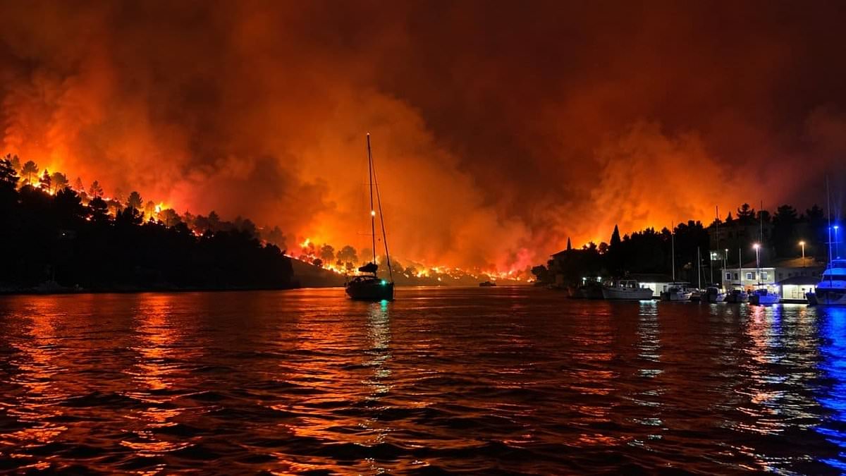 British tourists are forced to flee Croatian holiday island on little boats during raging wildfires 1 484c6ee448c4f000f7f5b67700c55e1d4b8e0cd8b800dbafad3fe6720532af3b