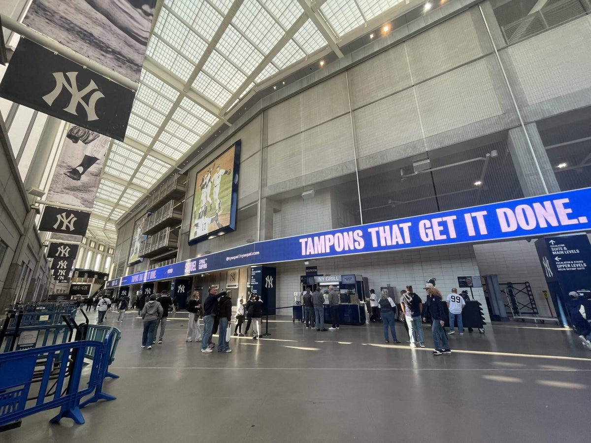 In an MLB first, Yankee Stadium now has an official tampon 1 4a81df751c9f68741056966c50c6951d2e139b15b2ade957db7ad59b445d8b80