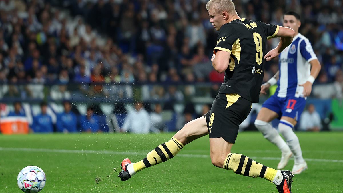 Dogged Man City banish ghosts of the Dragao as Erling Haaland brace sees off stubborn Porto in ill-tempered 2-0 win after security had to 'separate' players in tunnel - JACK GAUGHAN 1 536e3350428f14e92cb58e22f3dd03242bc9e5f1cedaa70e647e20fb1bb8635a