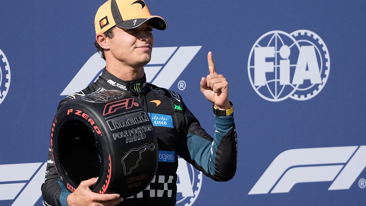 Lando Norris stuns Kimi Antonelli with 'perfect' lap to snatch Spanish Grand Prix pole in Madrid - while Lewis Hamilton has to settle for fourth 1 55e988373bbdd997bcd962e7b35b03020493d5ec778efb670ccbea6f98ecf6e7