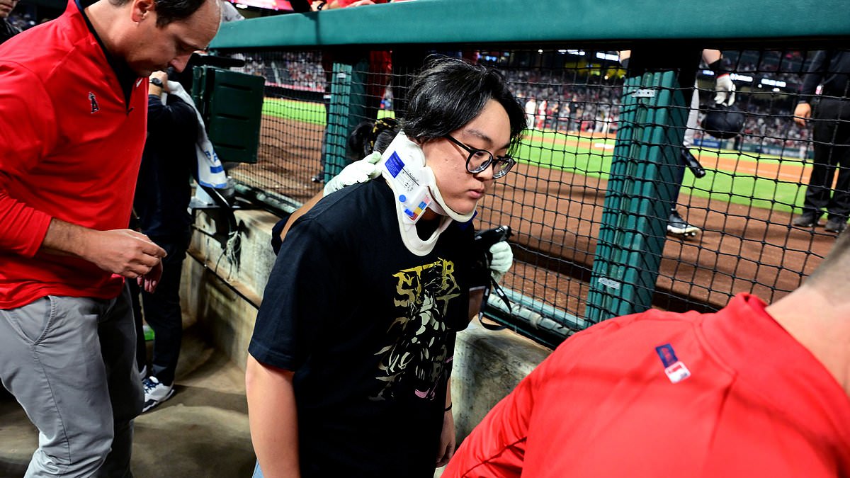 Photographer leaves Yankees game in a neck brace after being smashed in the head by foul ball in scary scene 1 5ce65f5fab505ddc8b5ab92de97c02f9d2bdbf53f01be8598705556a9ff72593