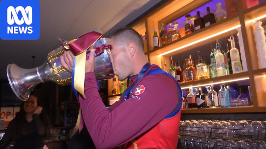 Brisbane players celebrate AFL premiership ahead of fan day in Fitzroy 1 5cf802c5641b163339eb0bb36a25499219eaf9bdc5ad62c2ee8caf27c1570e96
