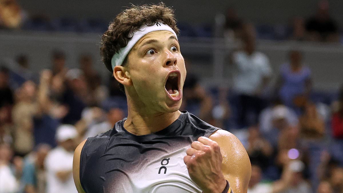 How nepo-baby Ben Shelton became US tennis' new superstar: Big-hitting American downed Carlos Alcaraz, is dating NBA legend Dennis Rodman's daughter and is now on the cusp of a $10MILLION brand deal after New York exploits 1 6523bb8a15c84c43395c93349b455888deb20c0b940e8b33ad872455d61eaf14