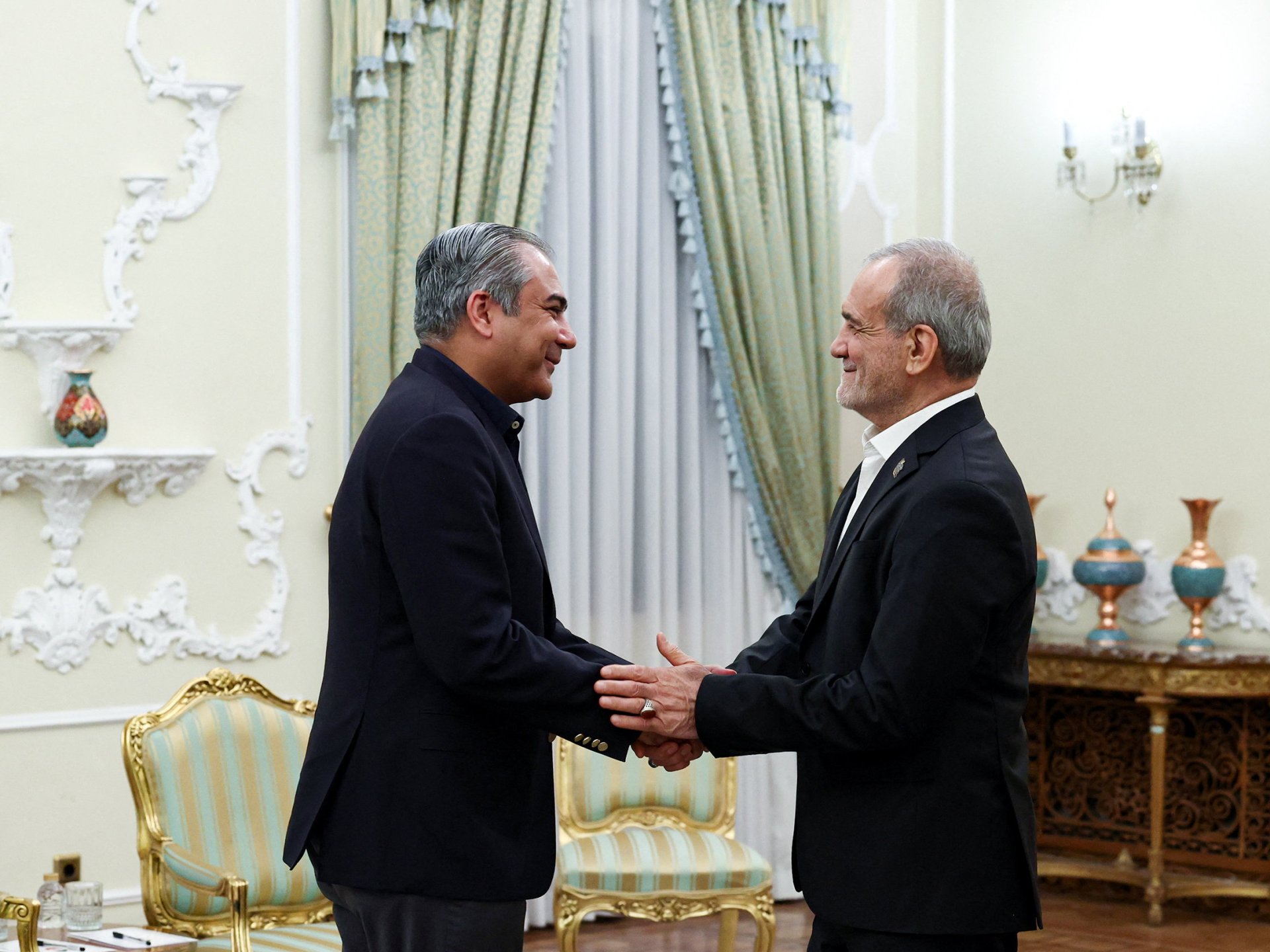 Iran’s Pezeshkian meets Pakistan’s Naqvi in Tehran as tensions with US rise 1 8d883ded988ef4726a027fd8f6fa9fb209c68aa53bad28a642433517de0b7351