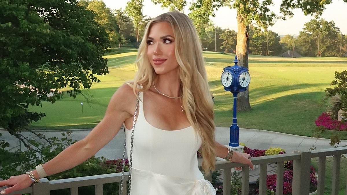 Chiefs heiress Gracie Hunt dazzles in white as she celebrates extravagant engagement party with ex-quarterback's son 1 96c07c6e5a8c91ace6334c913d3dd5ffdf8ceaeb5b611df433c9c342ac87c4f7