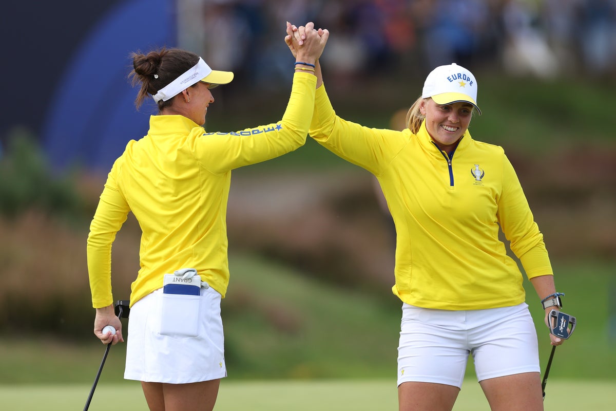 Europe and USA set for singles shootout in tight Solheim Cup tussle 1 ad5746853c6b54bdf44c26f79f27c40fa5e6a1bbc1c23bccb6fd05ceac6638a7