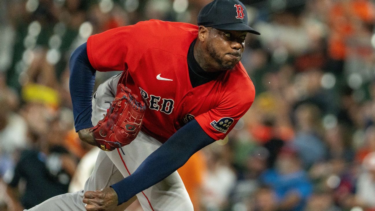 Chapman notches 400th save as Red Sox roll 1 af183c1be1a2e66a7cbfb088b355a0aef0ca7b40a6fb851d04d3617926443844