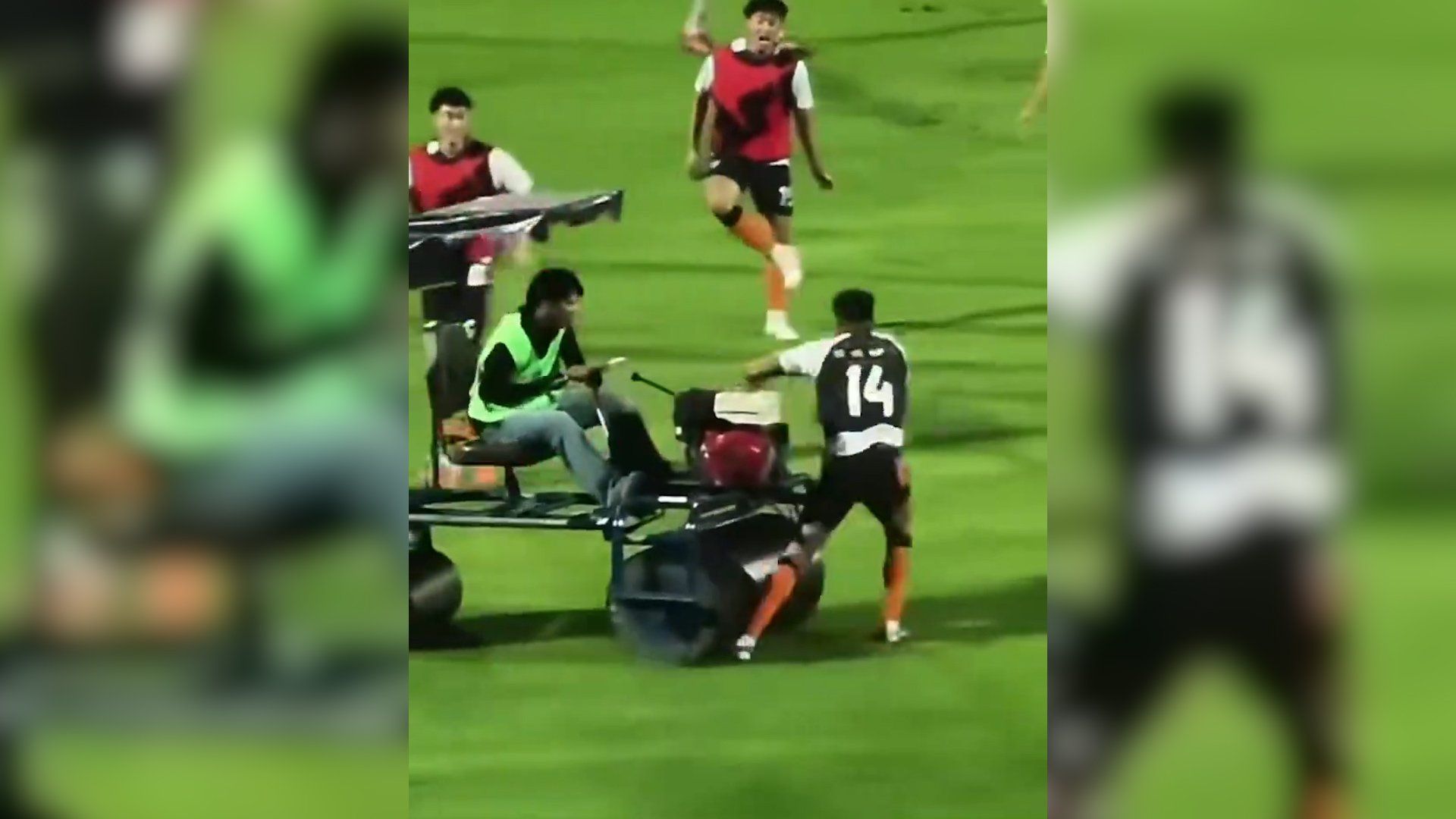 Former England and Tottenham star Andros Townsend run over by pitch roller 1 b0b2077a23682df921a86629fcb3e06aa7b7506417a22d0792ab8b60bc5de3c2