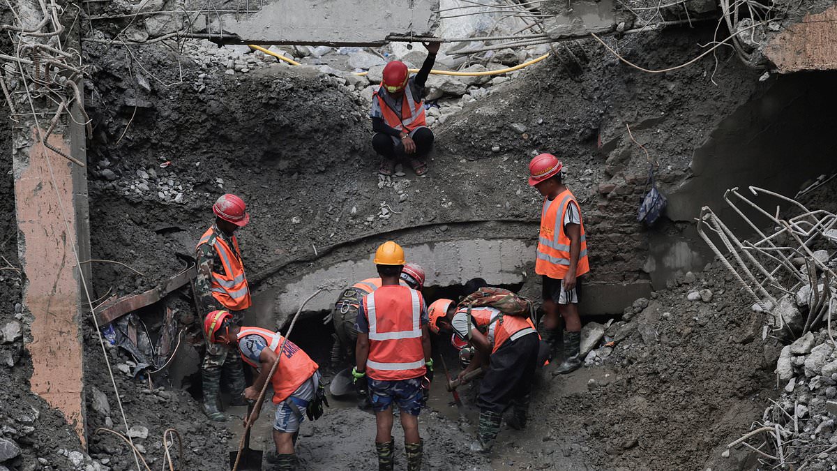 Two workers rescued from tunnel in Nepal nine days after devastating flood as rescuers hear more voices trapped in power plant 1 bccb14f14c19d2788fbb45fc1b9568ea3e6b1827b0ffe191e9c96d3766371f1d