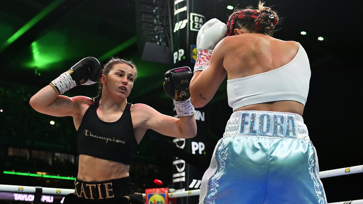 Katie Taylor is crowned undisputed champion for a THIRD time with unanimous decision victory over Flora Pili - as Irish boxing icon, 40, enjoys fairytale end to her career in front of 82,000 fans at sold-out Croke Park 1 d1bf8a0b7fa81019d1797eaf70bbda9500041633ec83c96277b5c4584ddfc3ef