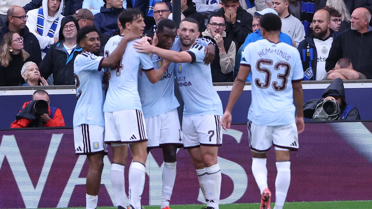 The summer signing giving Unai Emery an extra attacking dimension - and the new man he will be alarmed by: Club Brugge 2-3 Aston Villa 1 d7ffe165178daee175baa0d3aacd040063a84ddca30b4c348bf8849eefafe343